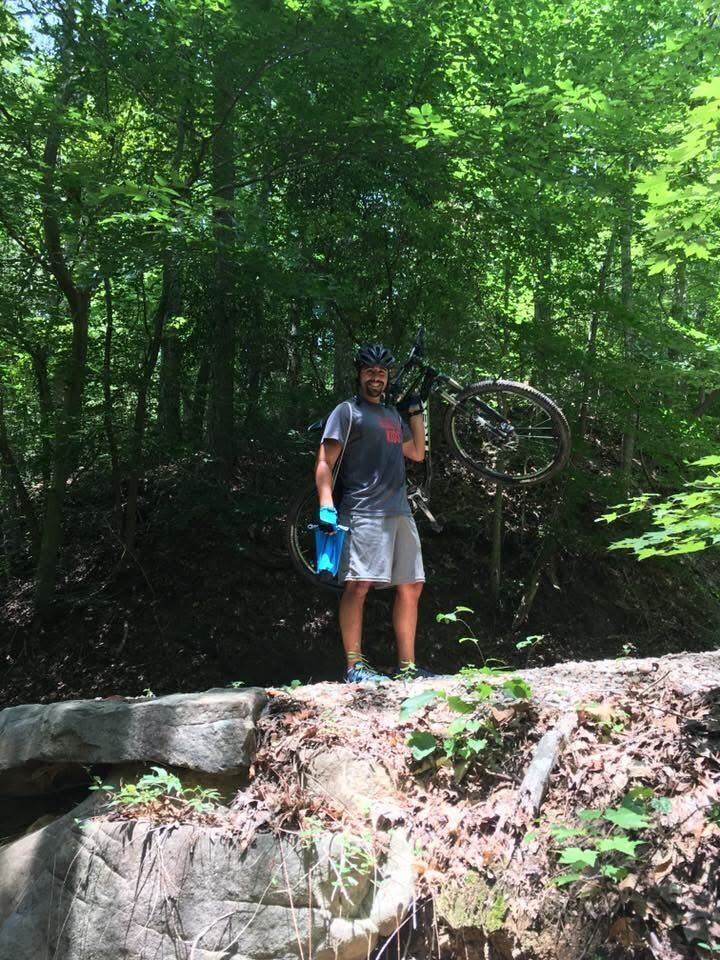 Davy Wallach mountain biking
