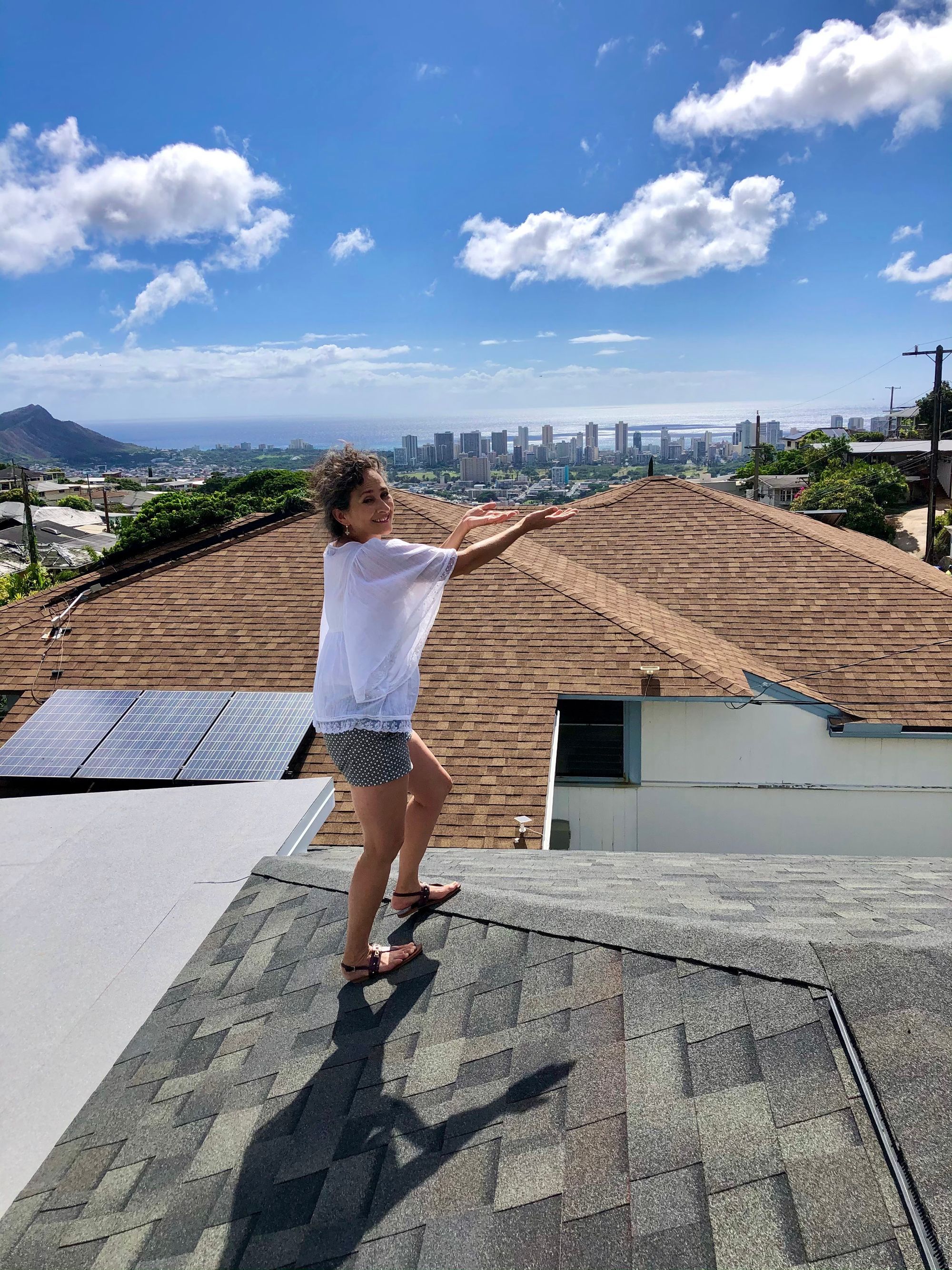 Andrea Hanks enjoying Hawaii views