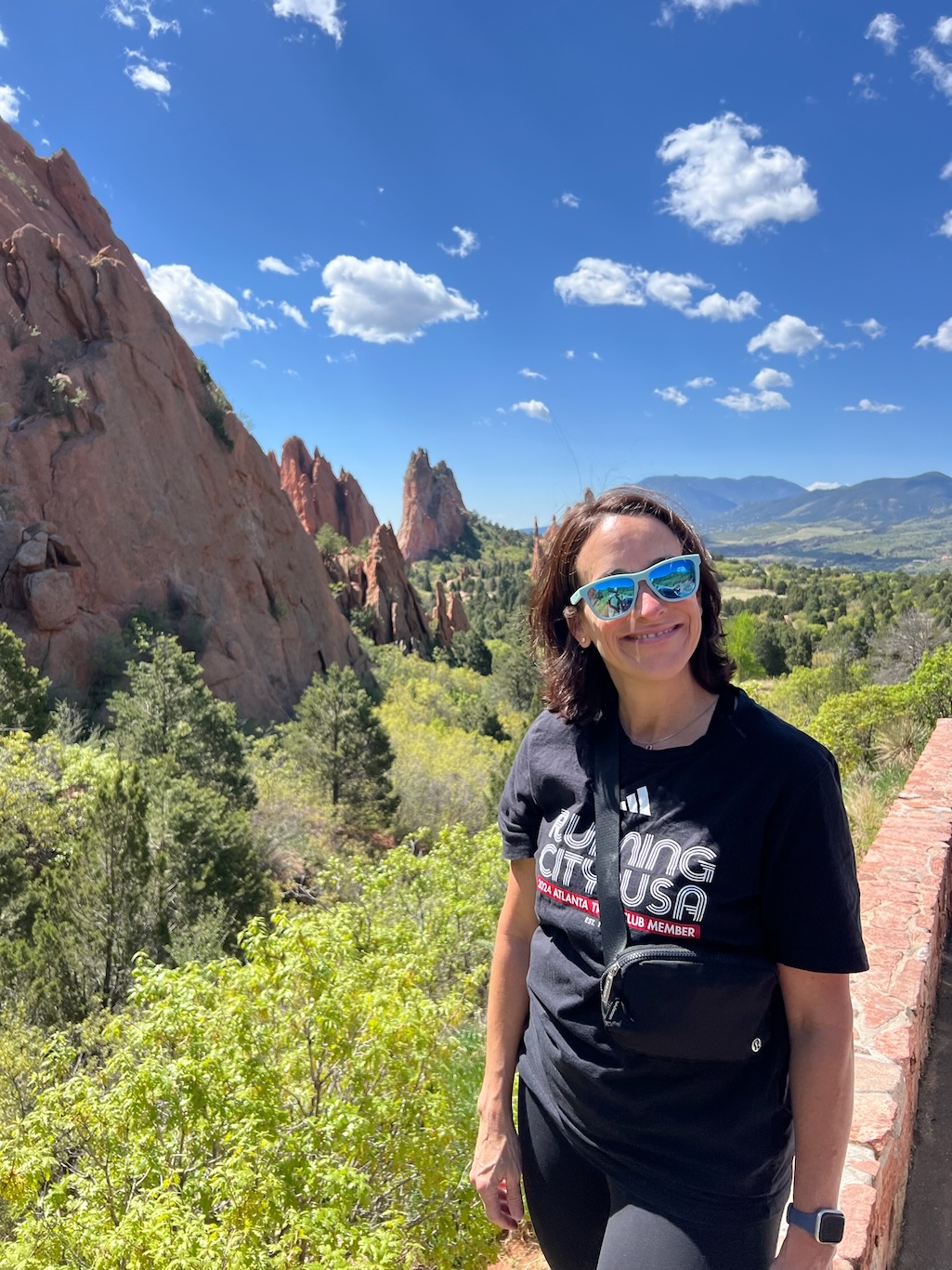 Katherine Sloan hiking at Garden of the Gods